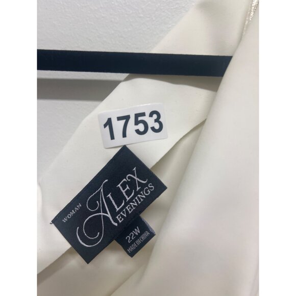 Plus Size Black & White Sleeveless Draped Dress With Beaded Detail Elegant Midi - Picture 8 of 9